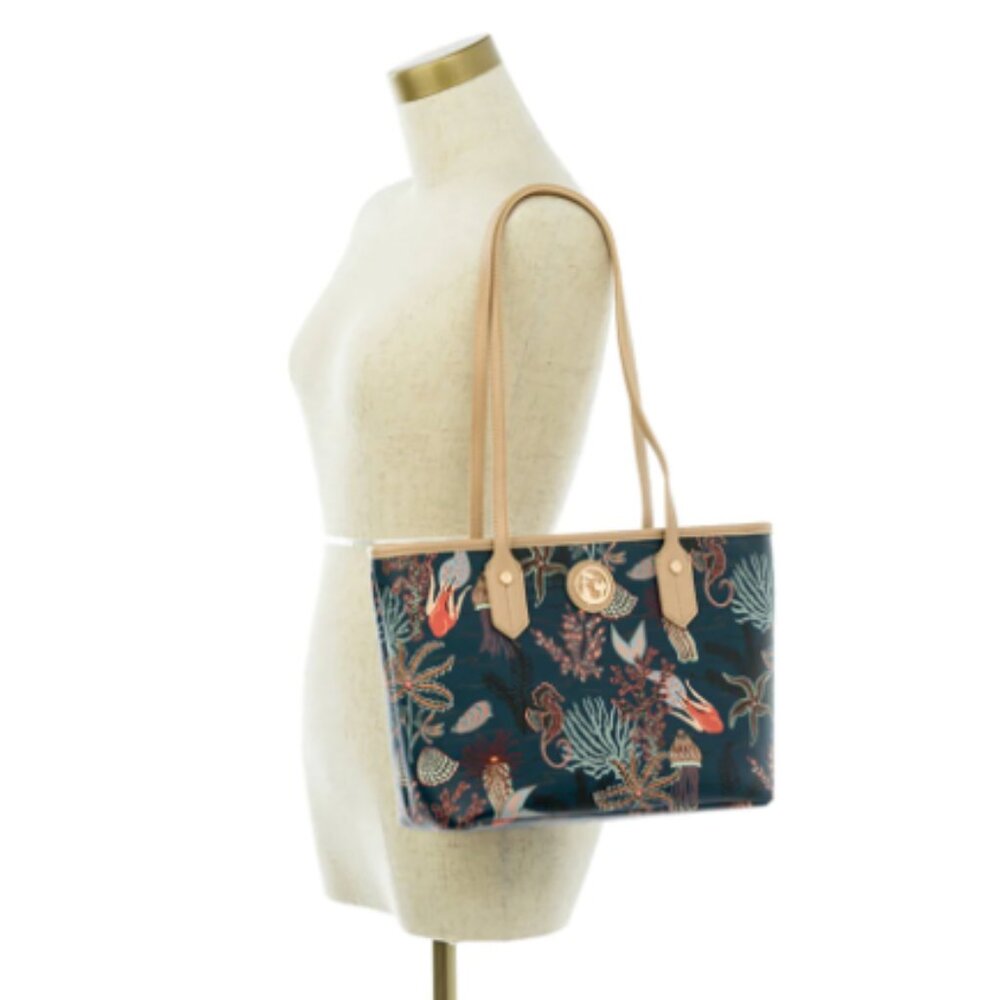 Spartina 449 Mystic Mermaid Medium Tote & Wrist Wallet - Picture 2 of 10